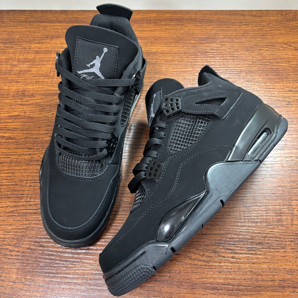Jordan 4 Retro Black Cat (2020 Version) -Men’s Athletic Shoes Sneakers - Picture 4 of 6
